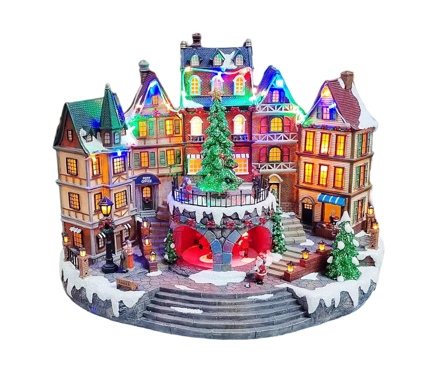 セール‼️TOWN・LIGHT・デッドストック品‼️ Amazon.com: MOMENTS IN TIME Animated City Hall Town Center 12.6